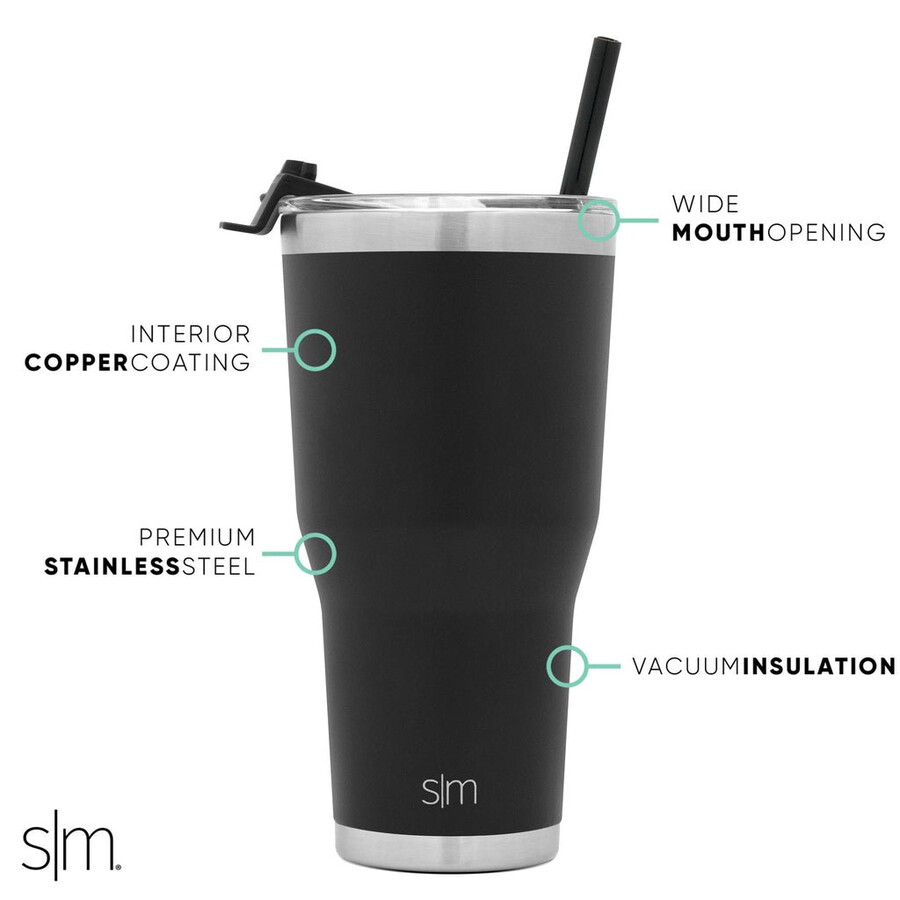 nhl cruiser insulated tumbler with flip lid and straw - 30oz